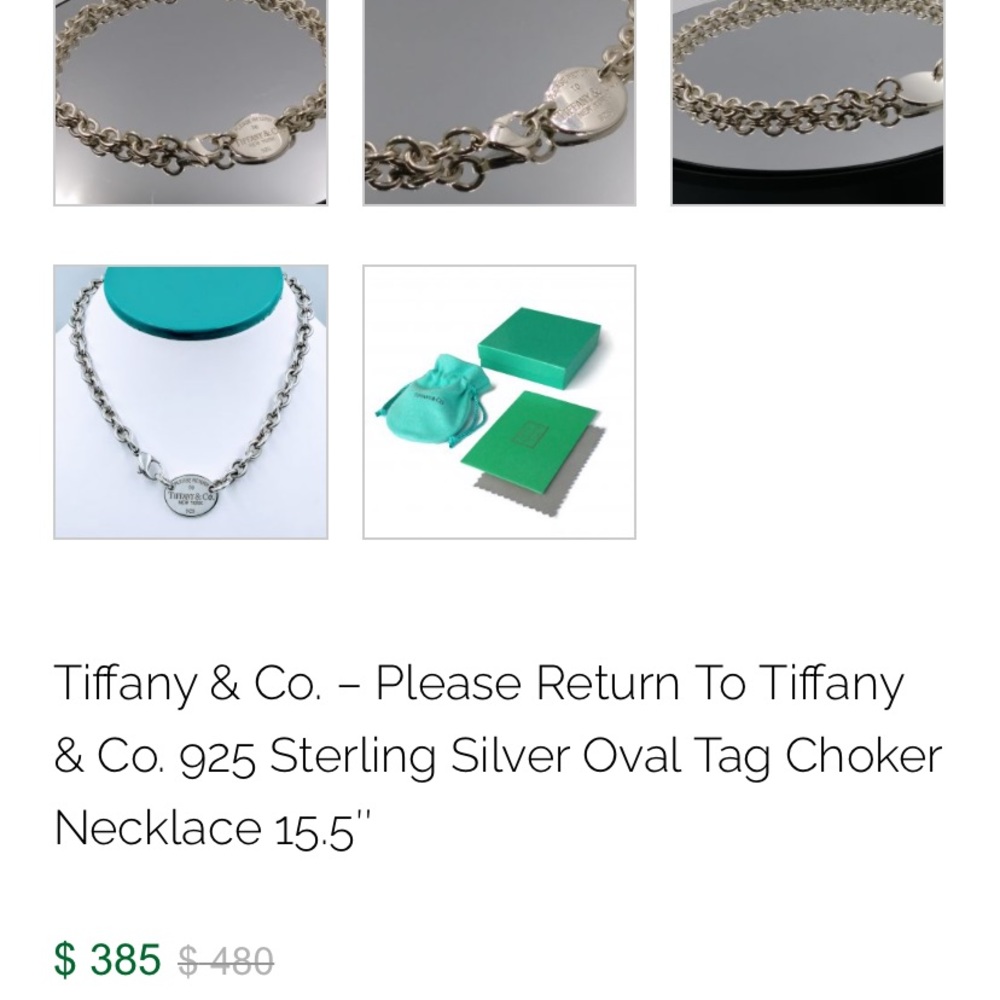 Tiffany & Co. – 925 Sterling Silver Oval Tag